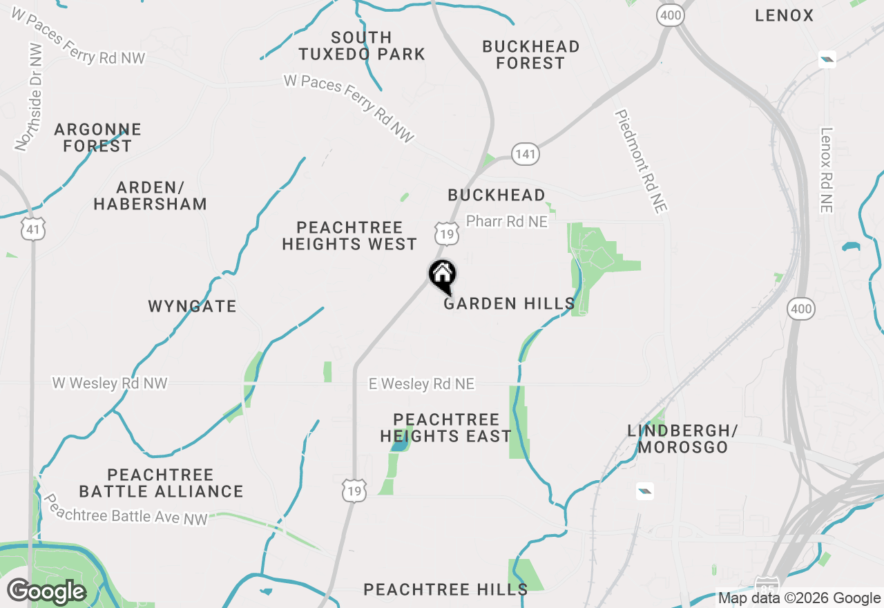 Map of 58 Sheridan Drive Ne #19, Atlanta, GA 30305