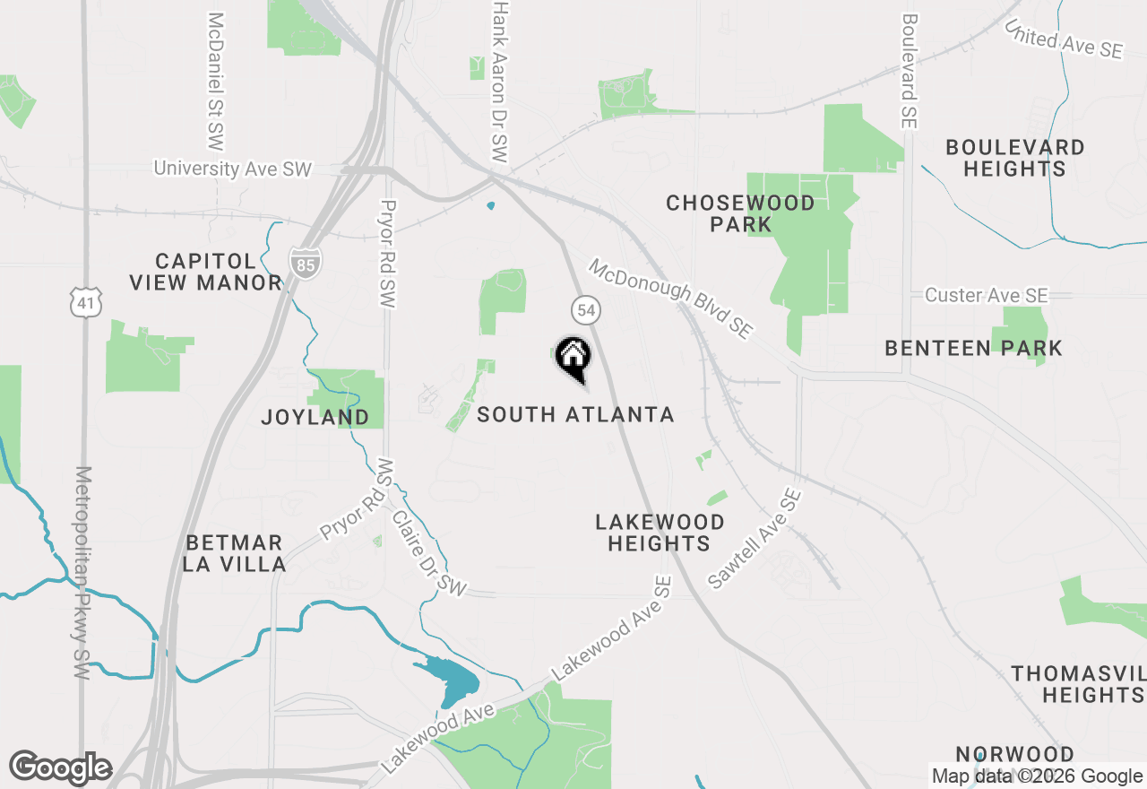 Map of 31 Moury Avenue, Atlanta, GA 30315