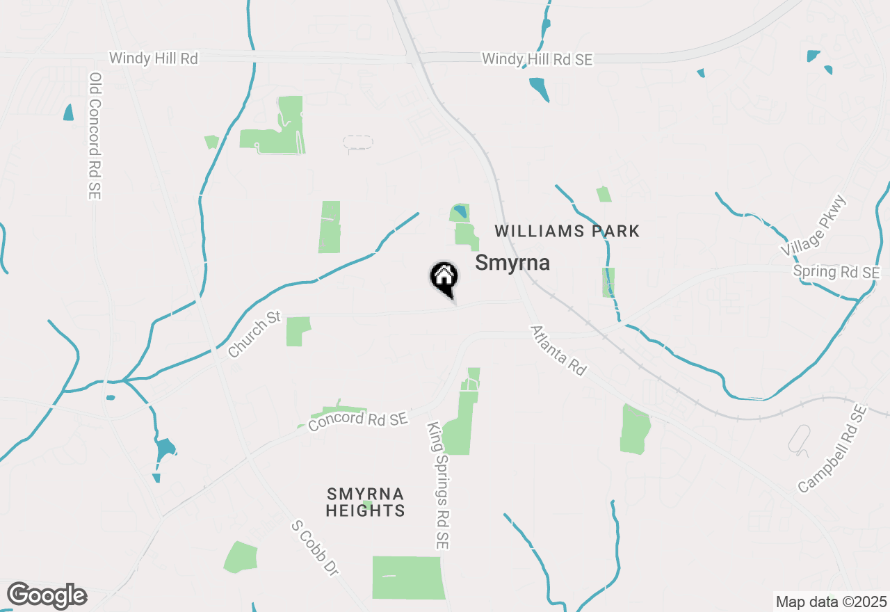 Map of 1201 Church Street #1201, Smyrna, GA 30080