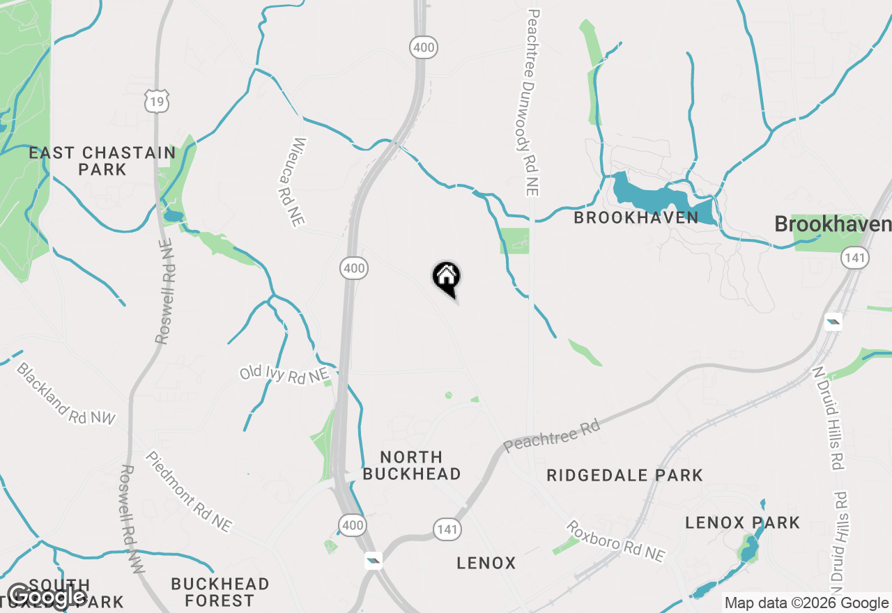 Map of 3901 N Stratford Road, Atlanta, GA 30342