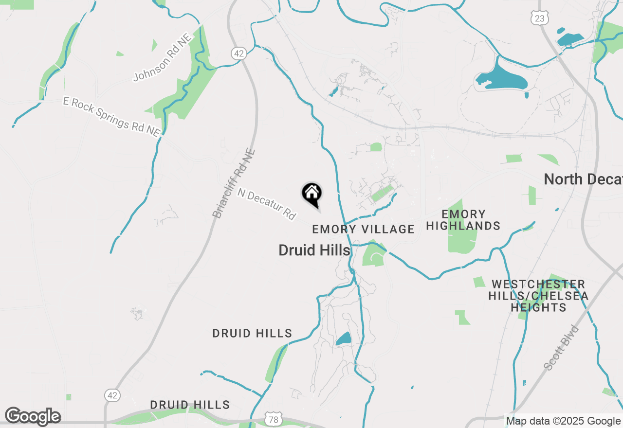 Map of 1277 Oakdale Road Ne, Atlanta, GA 30307