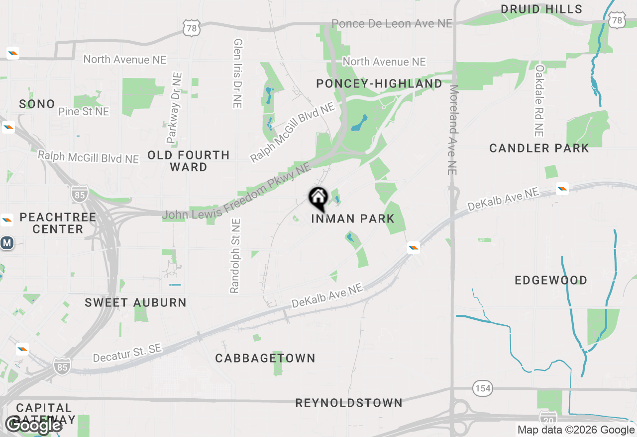 Map of 849 Inman Village Parkway Ne, Atlanta, GA 30307
