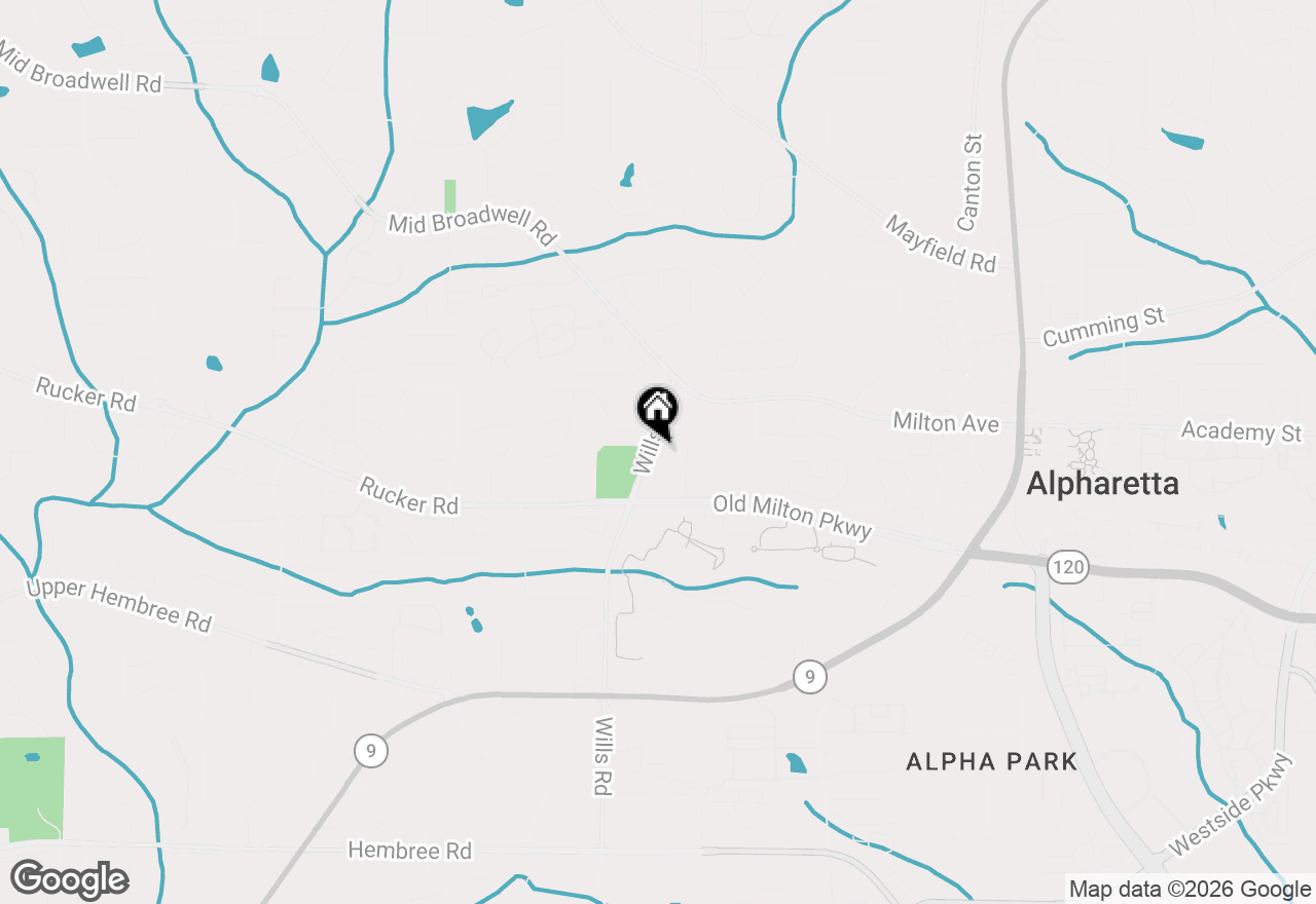 Map of 170 Wills Road, Alpharetta, GA 30009