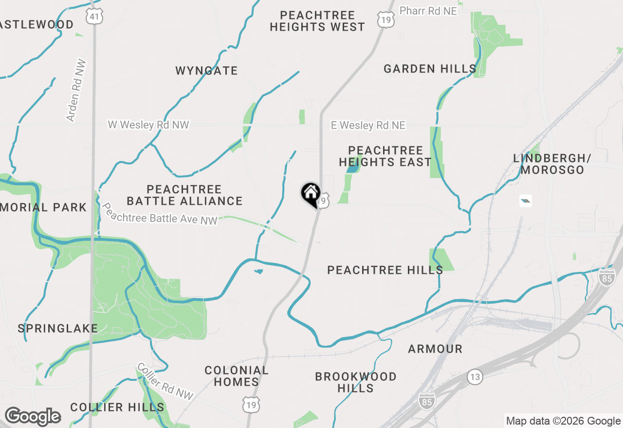 Map of 2460 Peachtree Road Ne #512, Atlanta, GA 30305