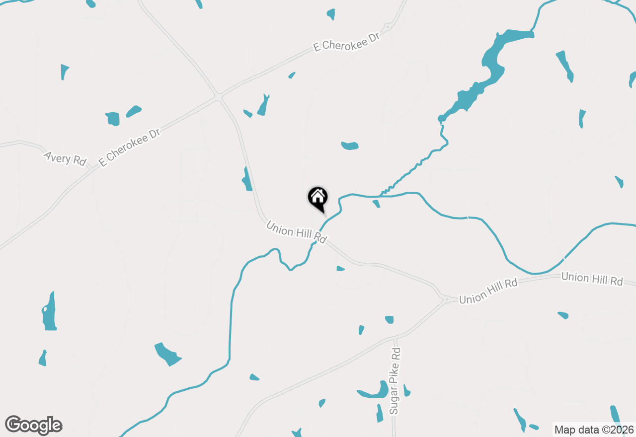 Map of 208 Marvin Land Lane, Canton, GA 30115