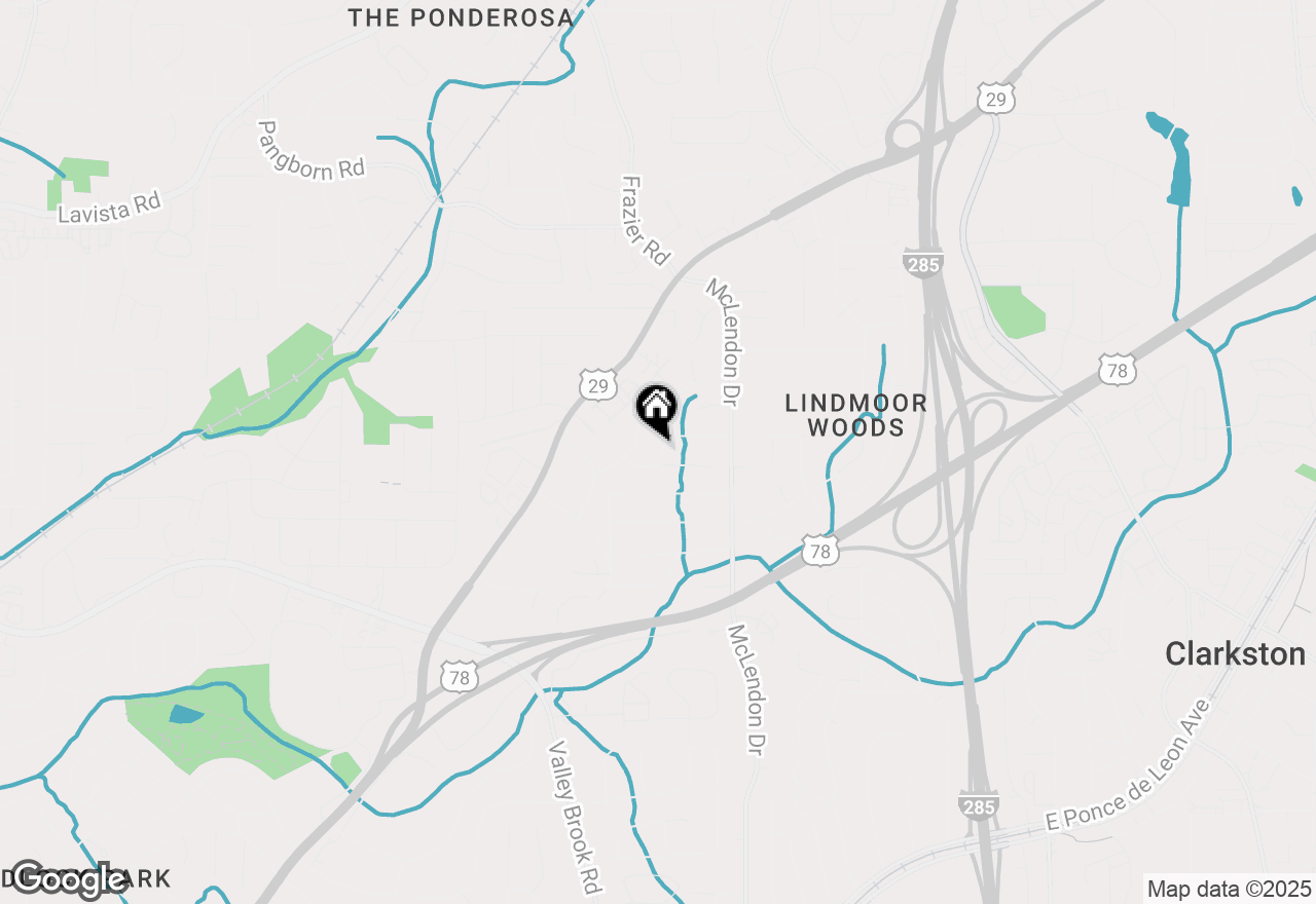 Map of 1244 Sparrow Lane, Decatur, GA 30033