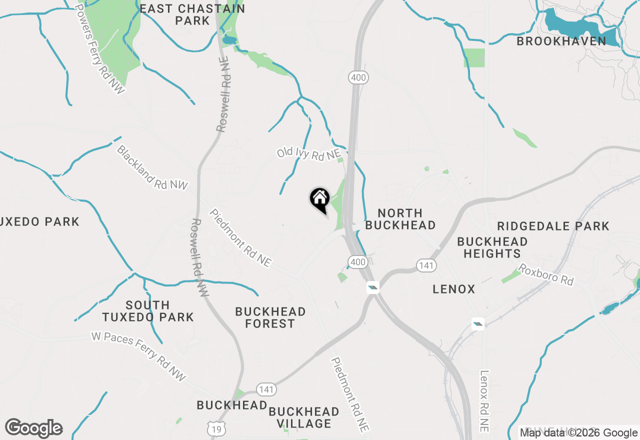 Map of 460 Ivy Park Lane Ne, Atlanta, GA 30342