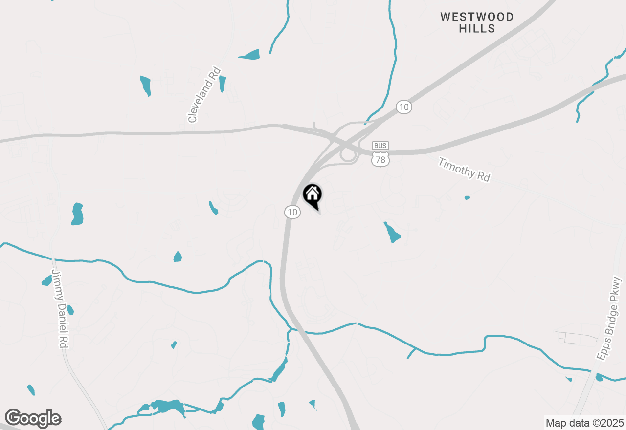 Map of 311 Summerville Lane, Athens, GA 30606