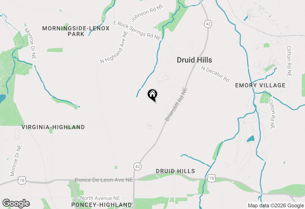 Map of 1120 Hancock Drive Ne, Atlanta, GA 30306