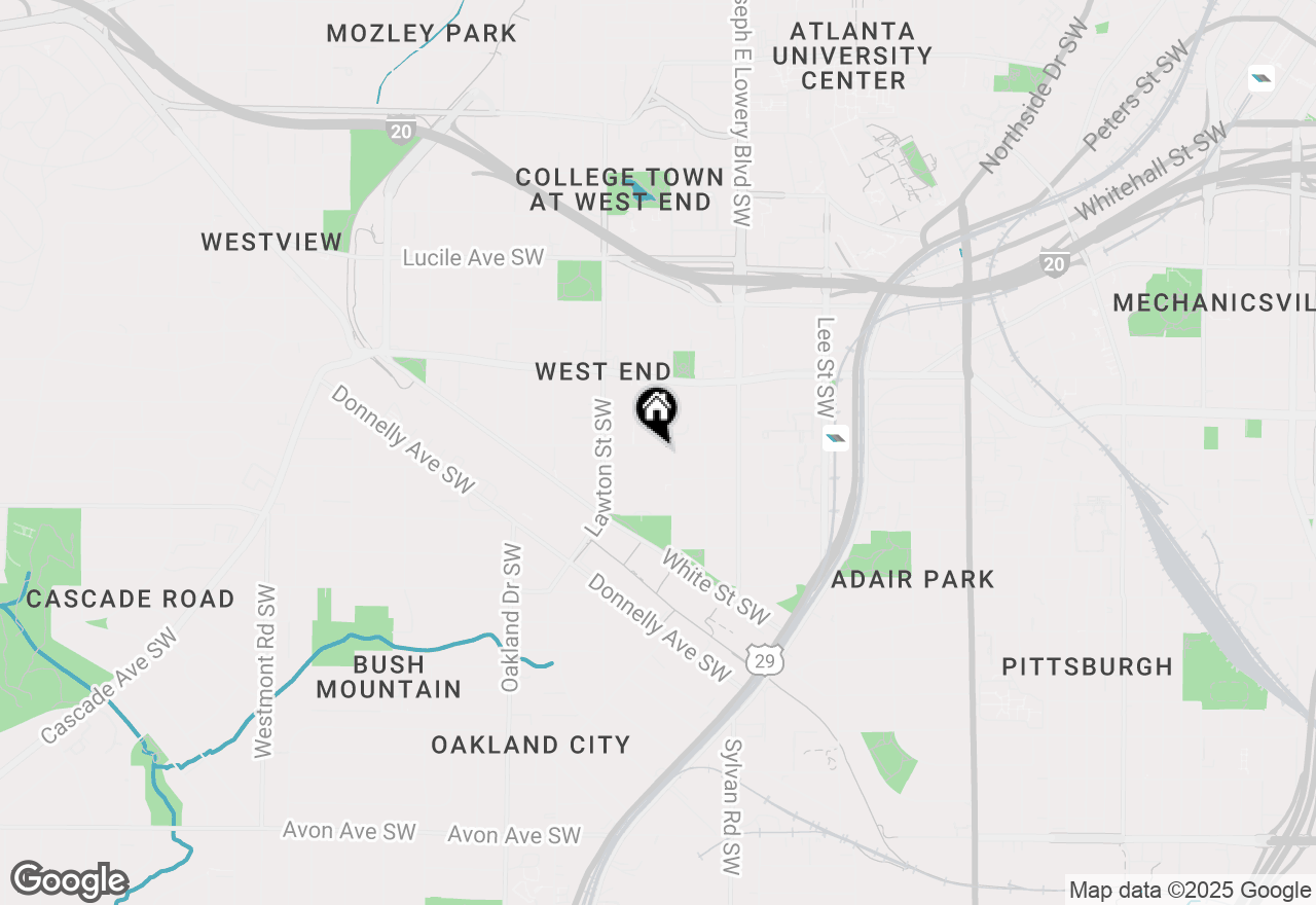Map of 1020 Oglethorpe Avenue Sw, Atlanta, GA 30310