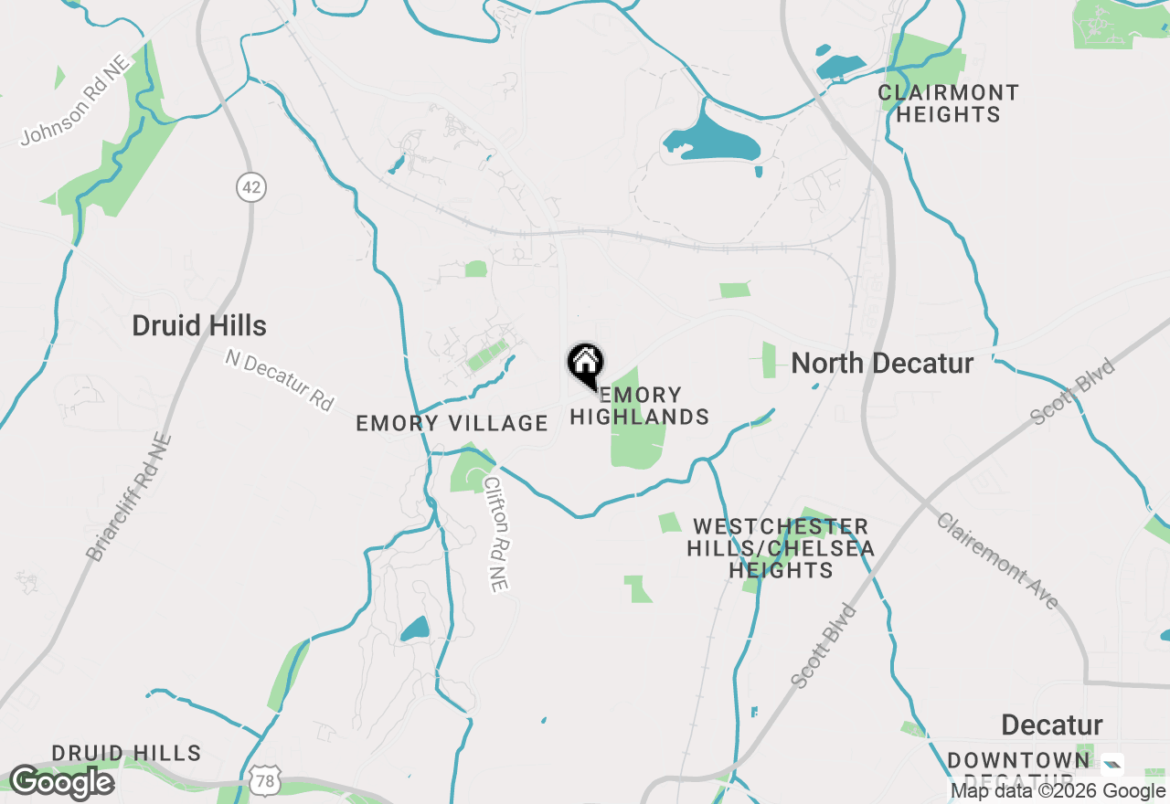 Map of 1717 N Decatur Road #T20, Atlanta, GA 30307