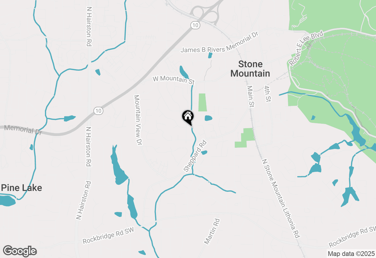 Map of 799 Pine Roc Drive, Stone Mountain, GA 30083
