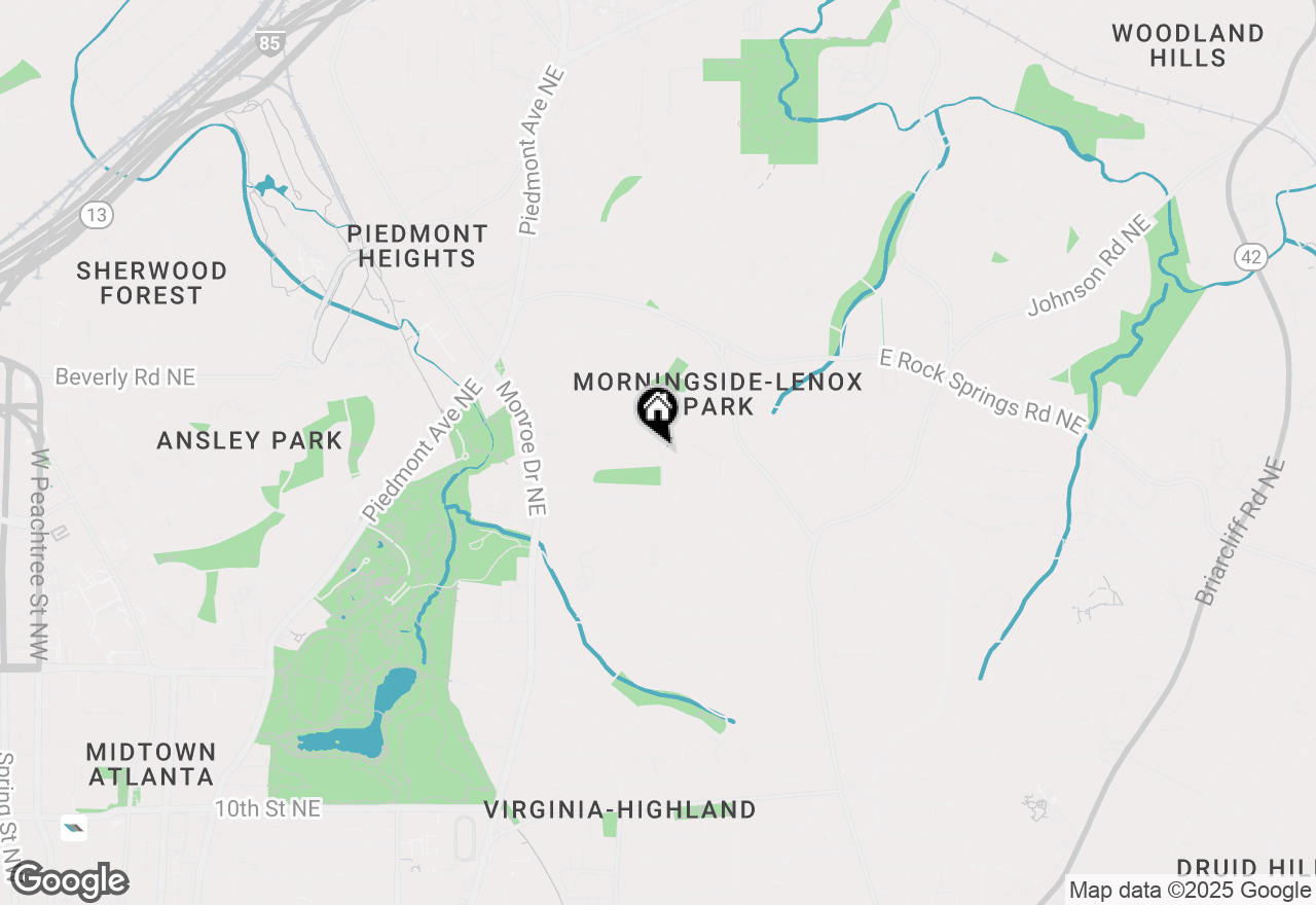 Map of 1440 Hillpine Lane, Atlanta, GA 30306