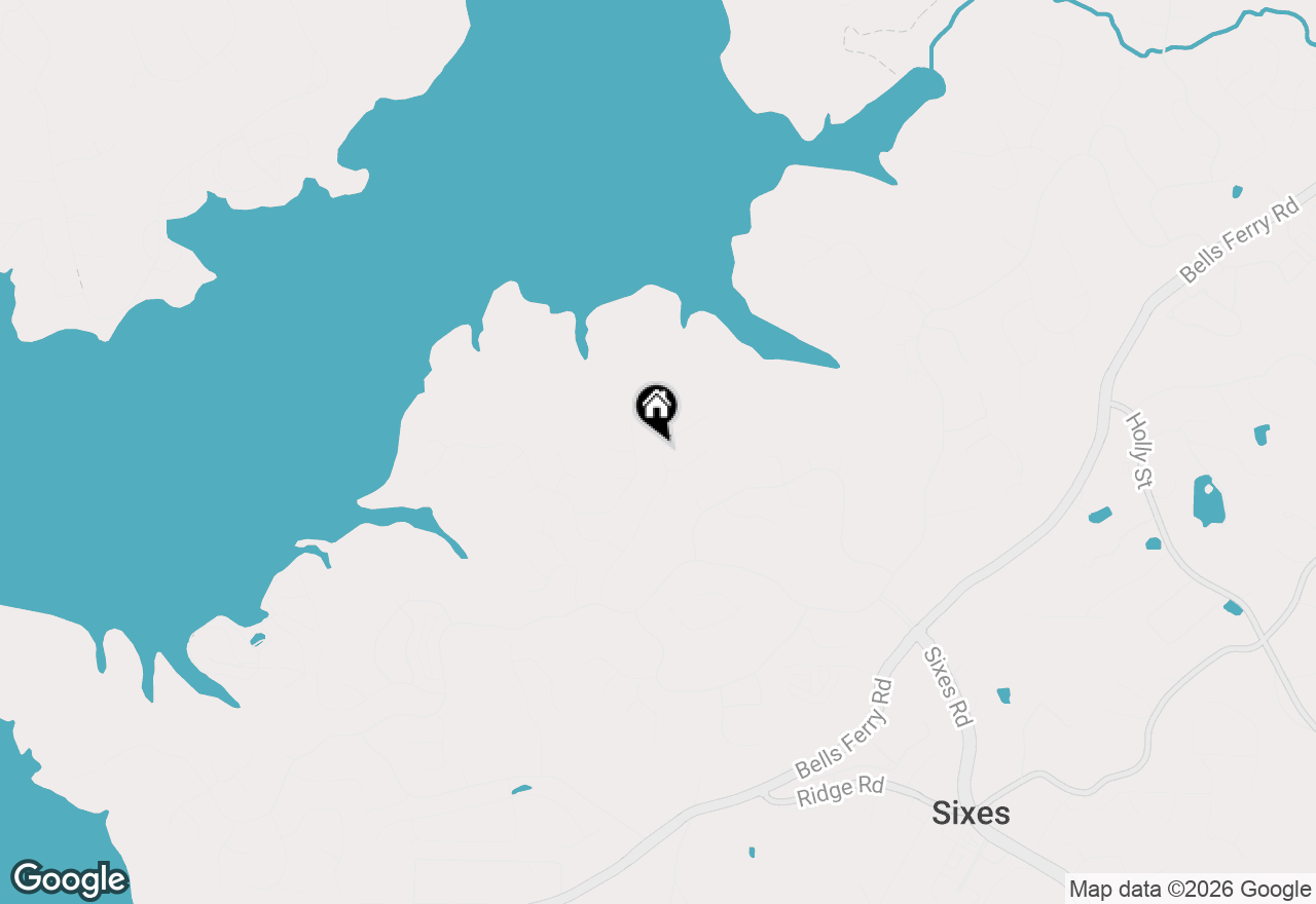 Map of 845 Valley Drive, Canton, GA 30114