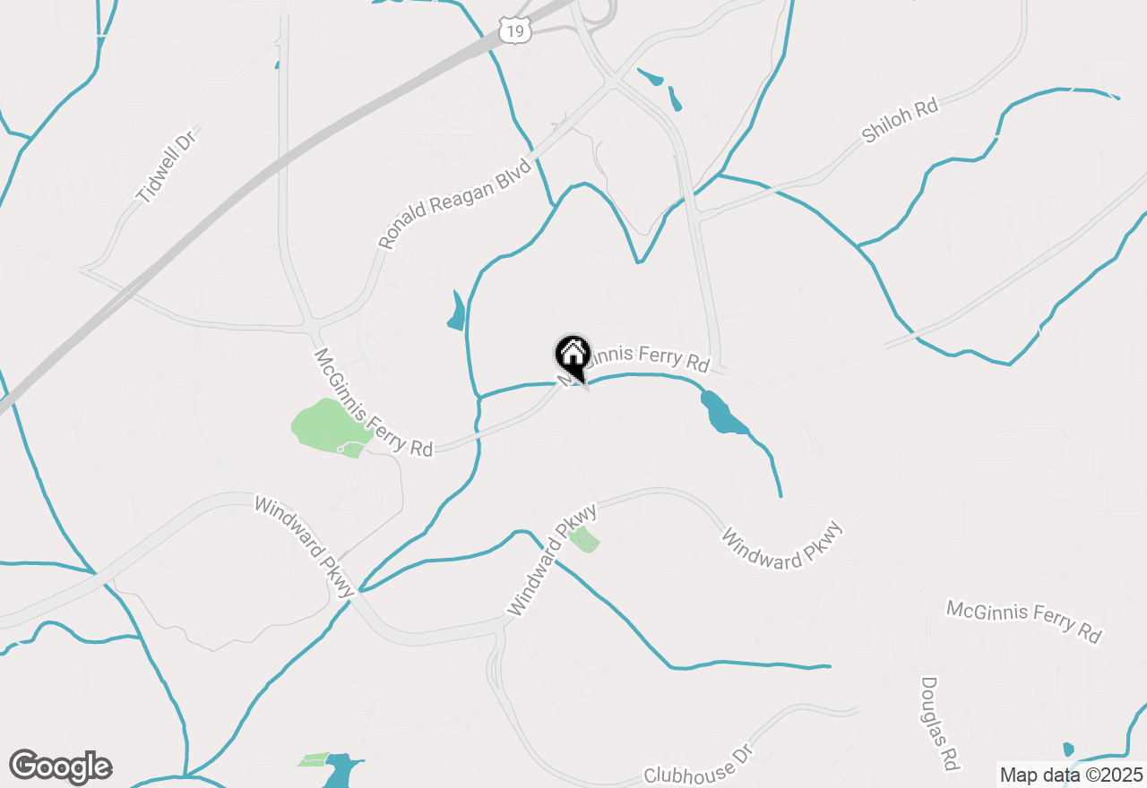 Map of 1645 Wynridge Path, Alpharetta, GA 30005