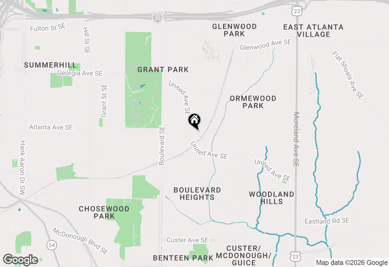 Map of 813 Charles Bank Avenue Se, Atlanta, GA 30312