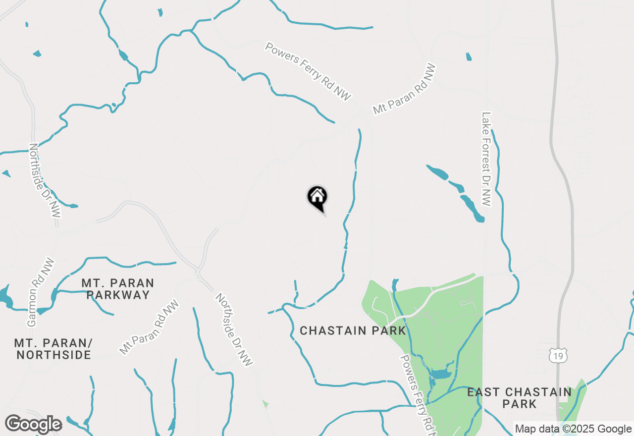 Map of 4584 E Conway Drive Nw, Atlanta, GA 30327