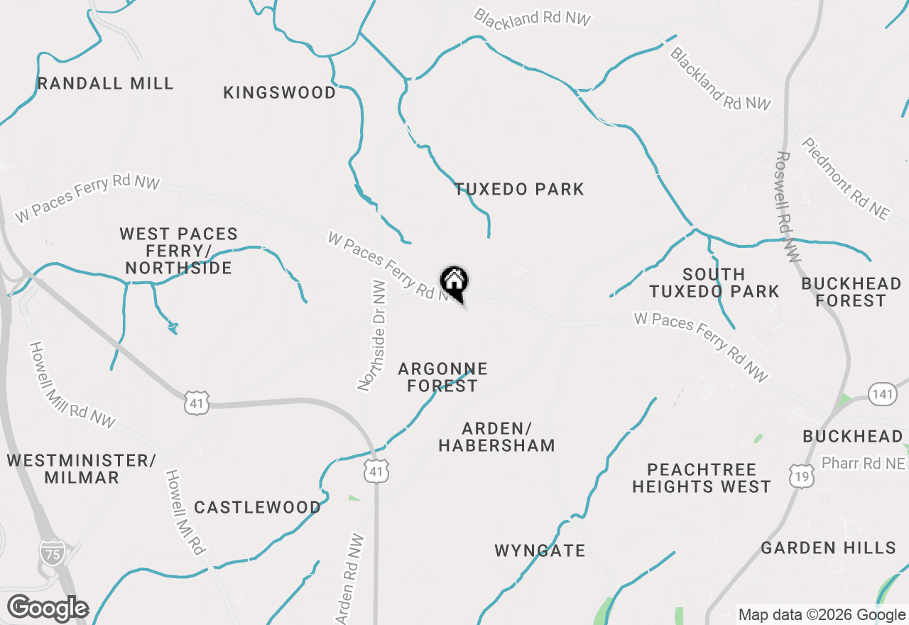 Map of 490 W Paces Ferry Road Nw, Atlanta, GA 30305