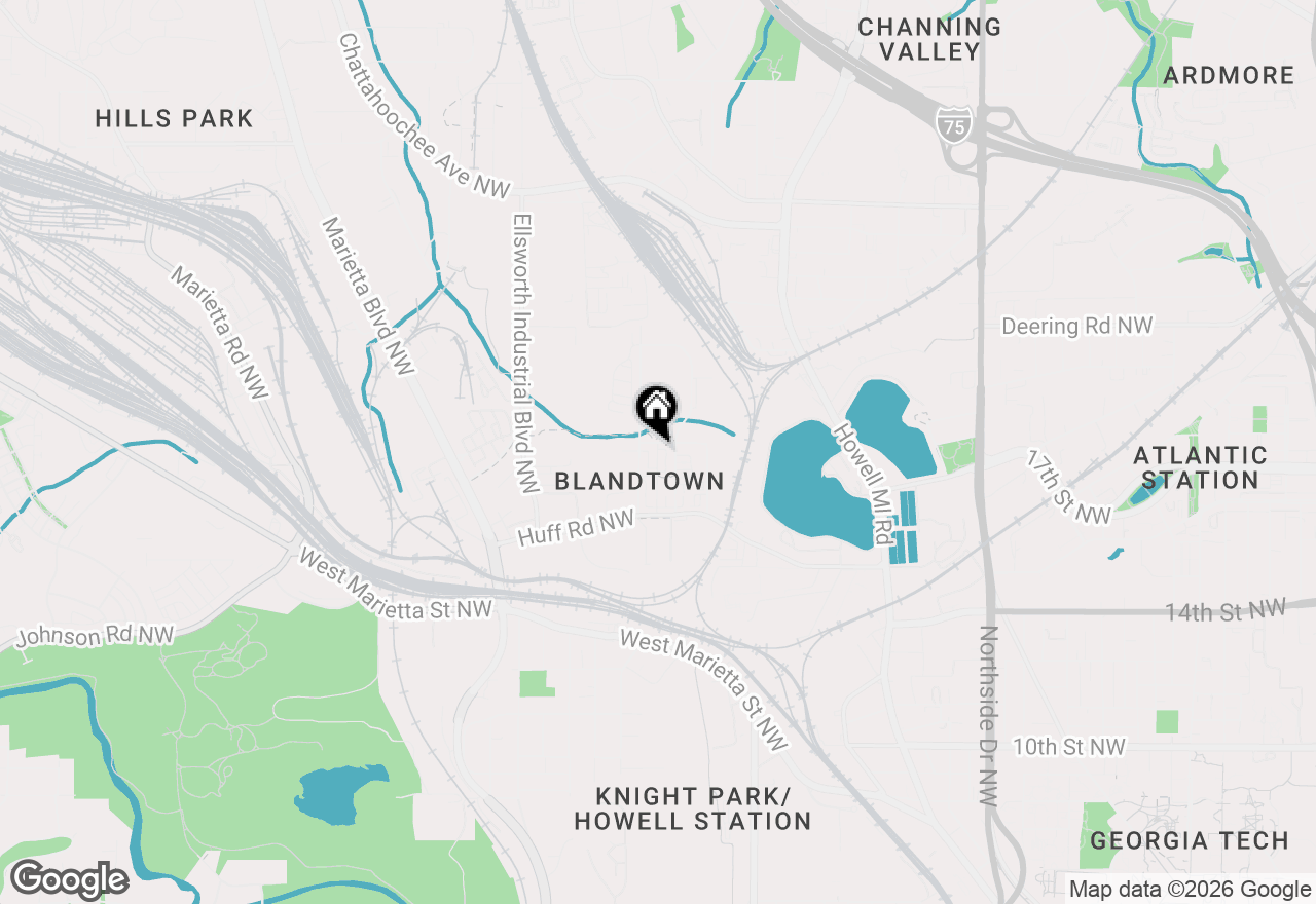 Map of 1344 Booth Avenue Nw, Atlanta, GA 30318