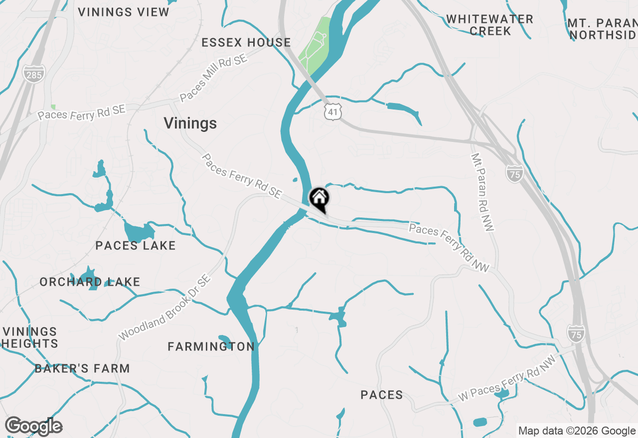 Map of 4110 Paces Ferry Road Nw, Atlanta, GA 30327
