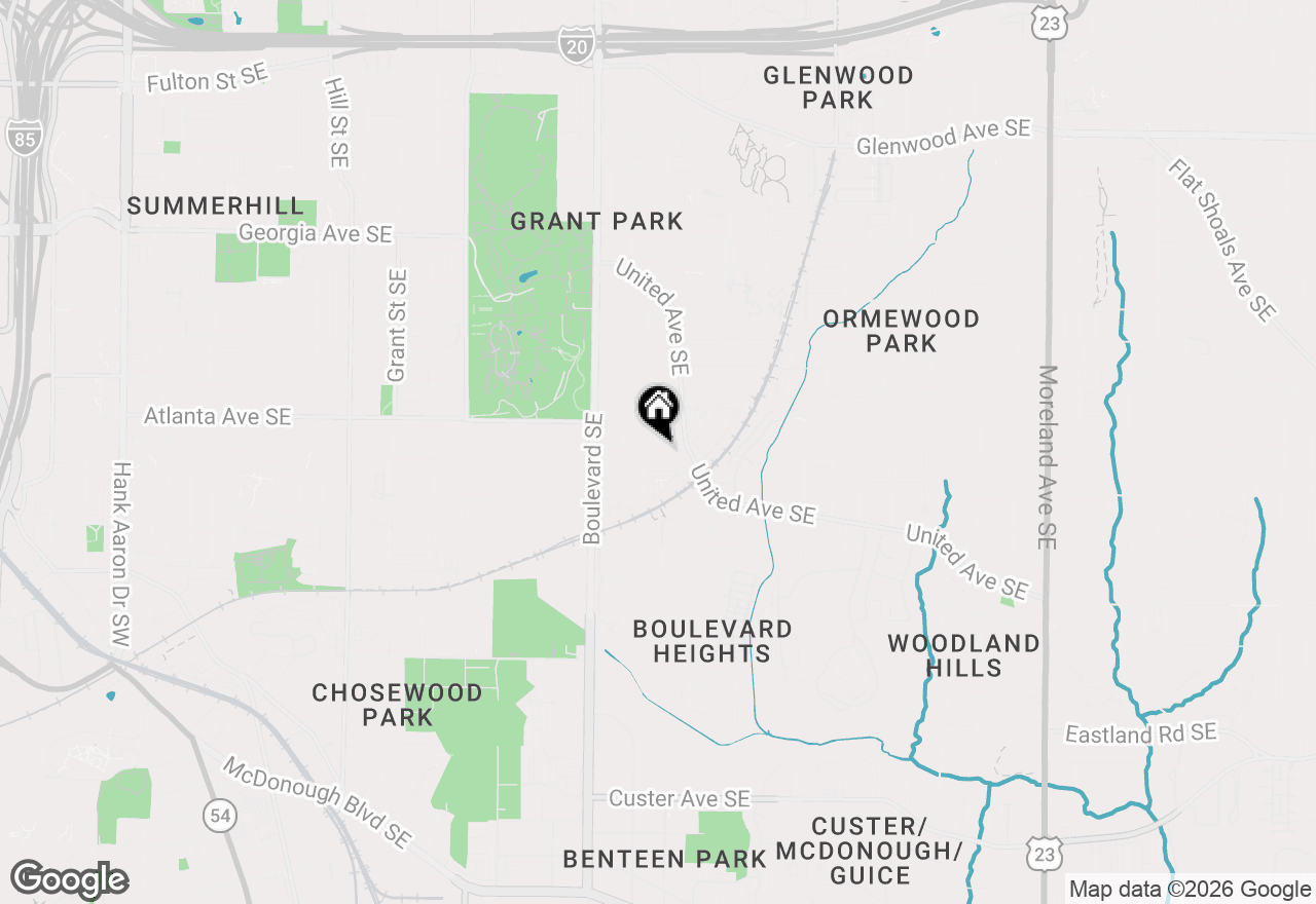 Map of 665 Home Avenue Se, Atlanta, GA 30312