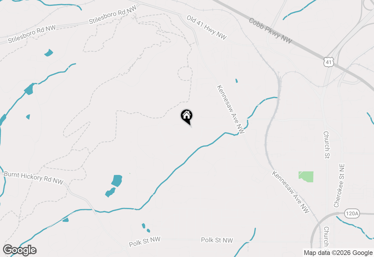 Map of 713 N Saint Marys Lane, Marietta, GA 30064