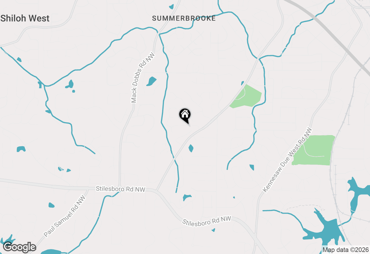 Map of 2805 Crestwicke Drive Nw, Kennesaw, GA 30152