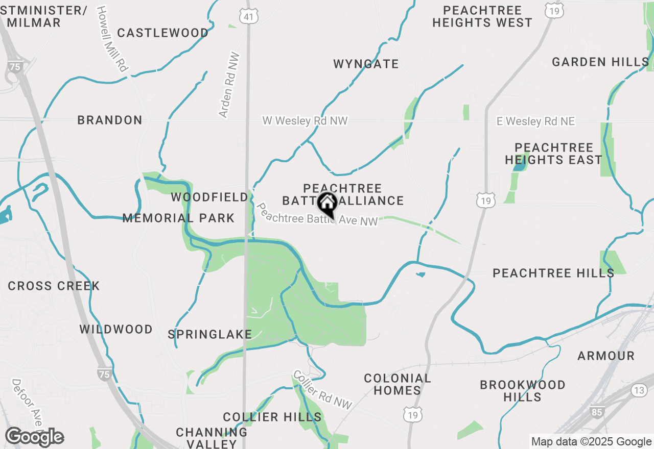Map of 414 Peachtree Battle Avenue Nw, Atlanta, GA 30305