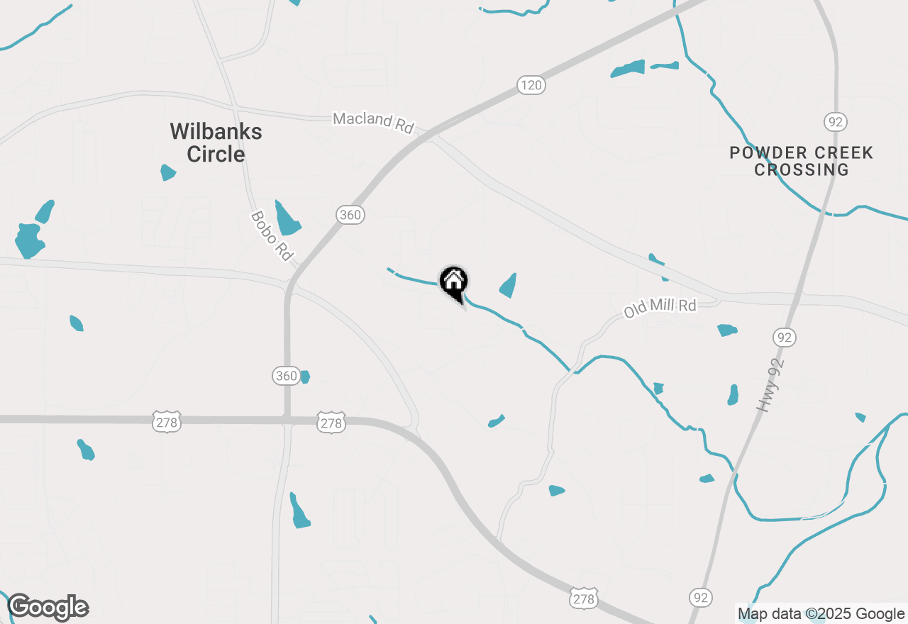 Map of 156 Crescent Wooode Drive, Dallas, GA 30157