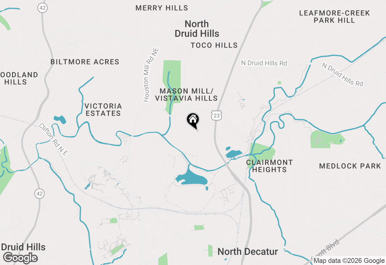 Map of 1843 Butlers Lane, Decatur, GA 30033