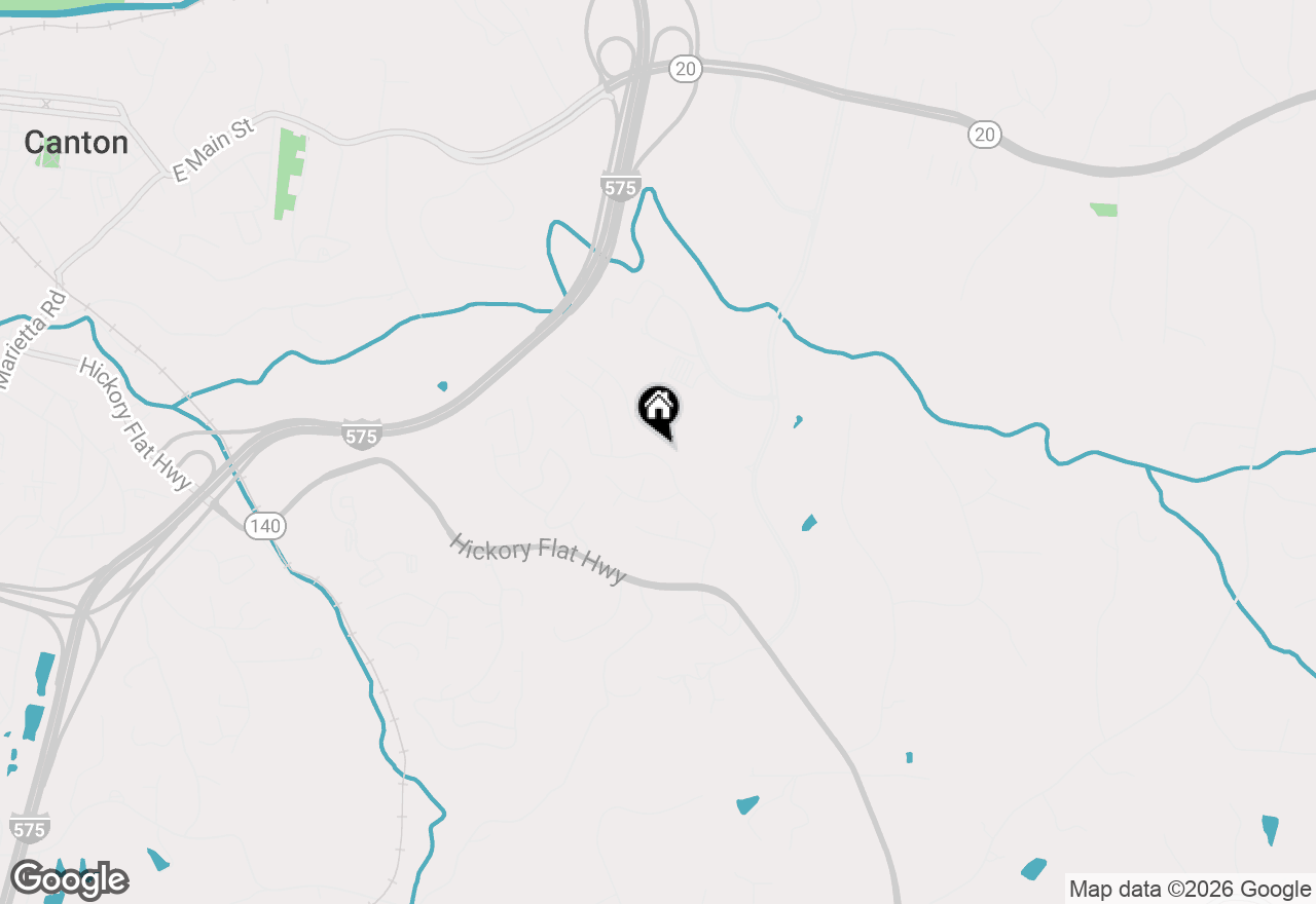Map of 3714 Cherokee Overlook Drive, Canton, GA 30115