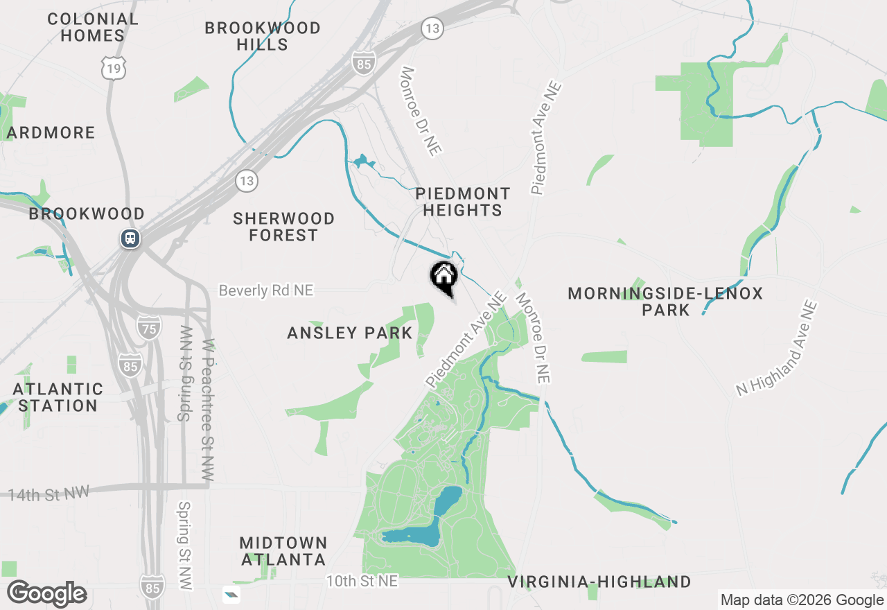 Map of 77 Avery Drive Ne, Atlanta, GA 30309