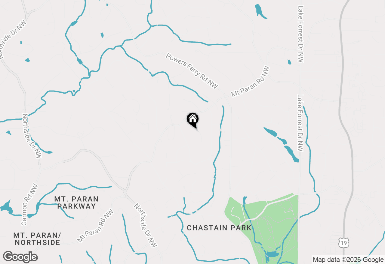 Map of 4730 Paran Valley Nw, Atlanta, GA 30327