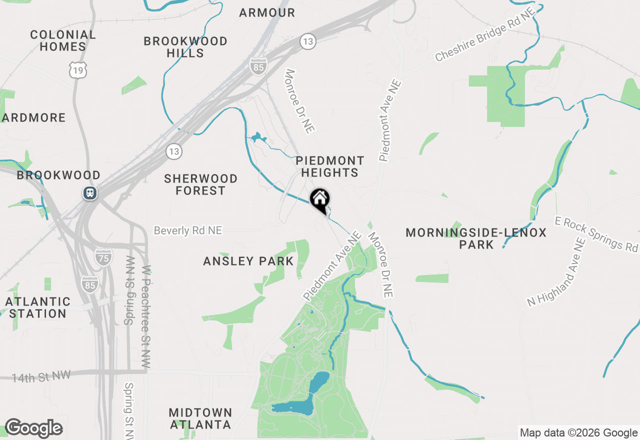 Map of 486 Ansley Walk Terrace Ne, Atlanta, GA 30309