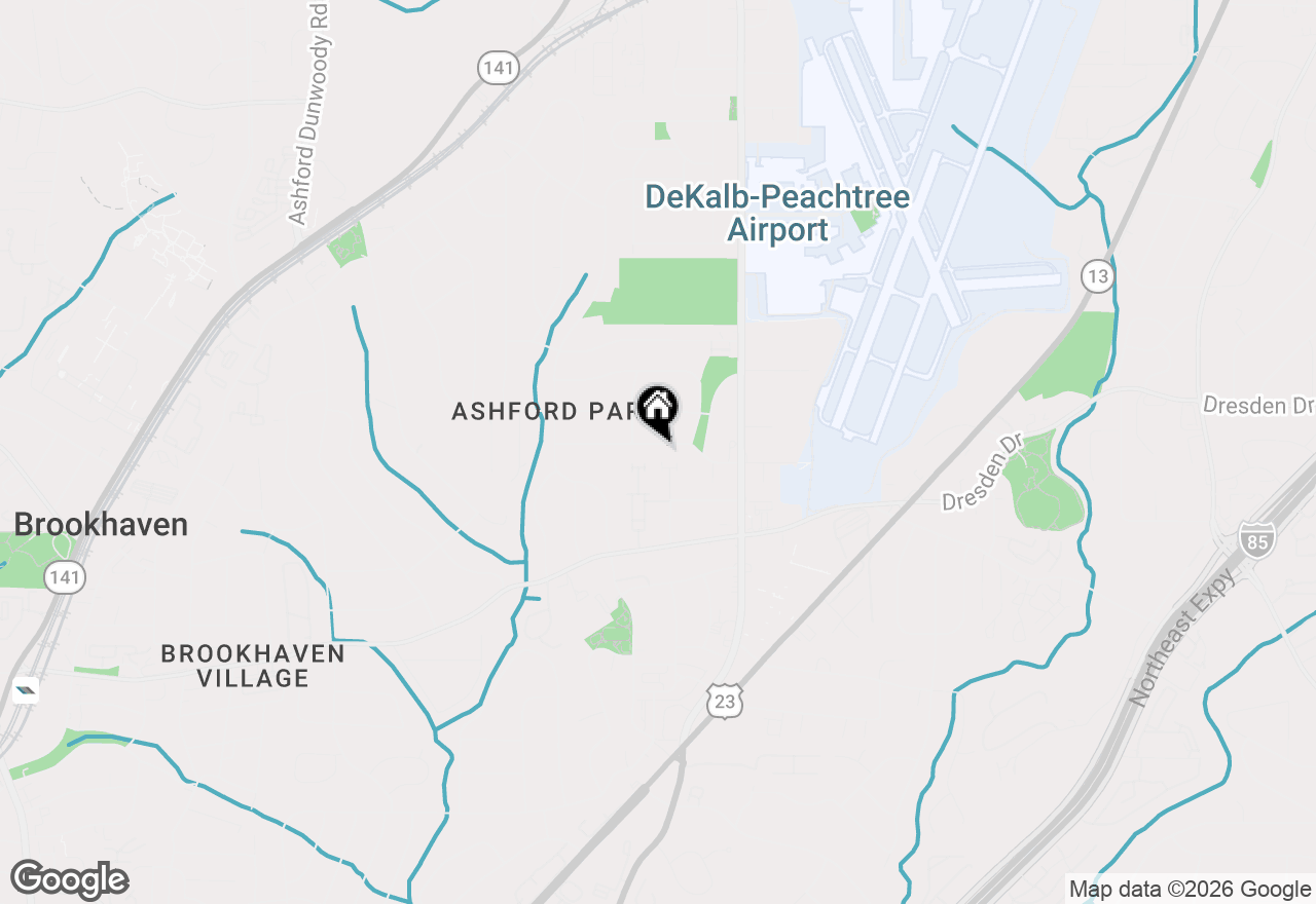 Map of 1853 Bragg Street, Brookhaven, GA 30341