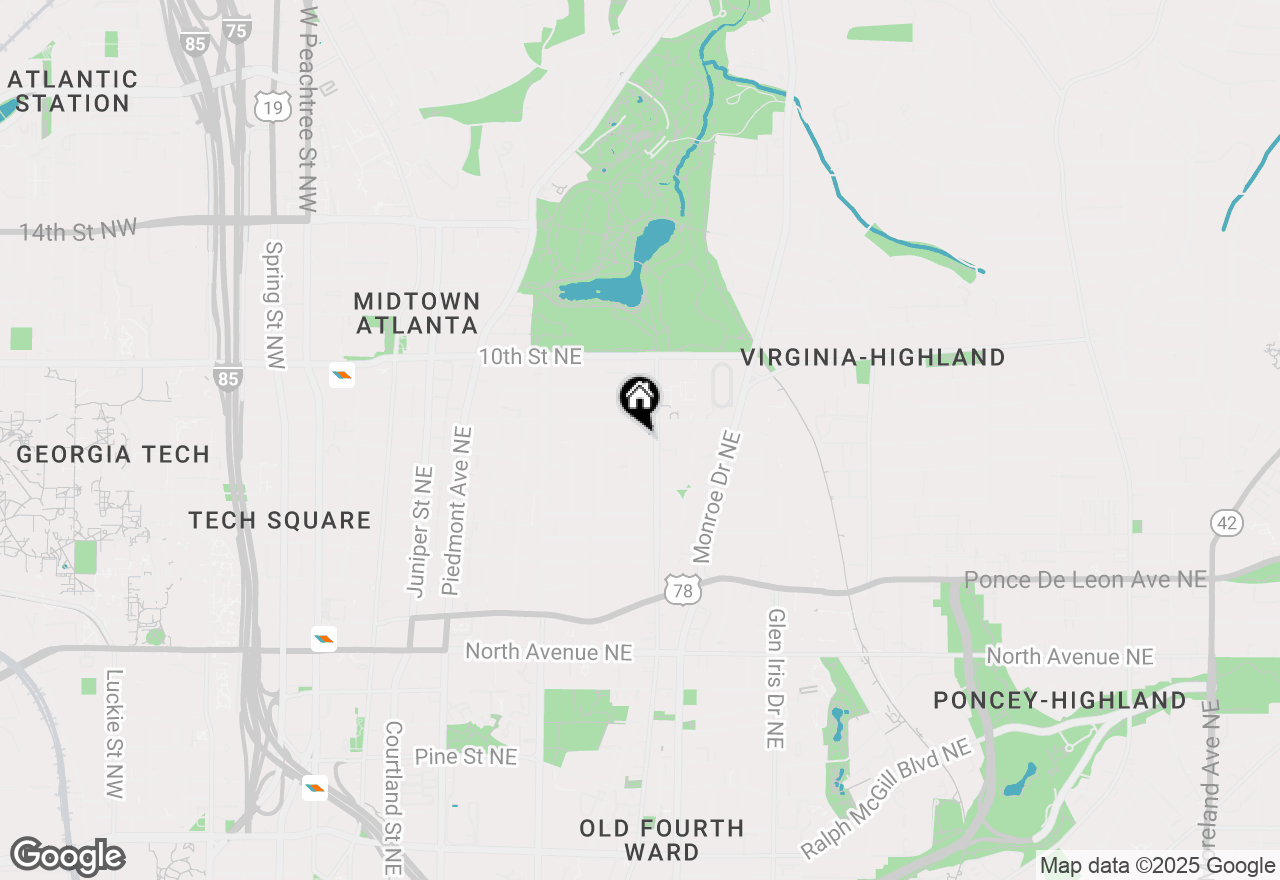 Map of 420 7th Street Ne, Atlanta, GA 30308