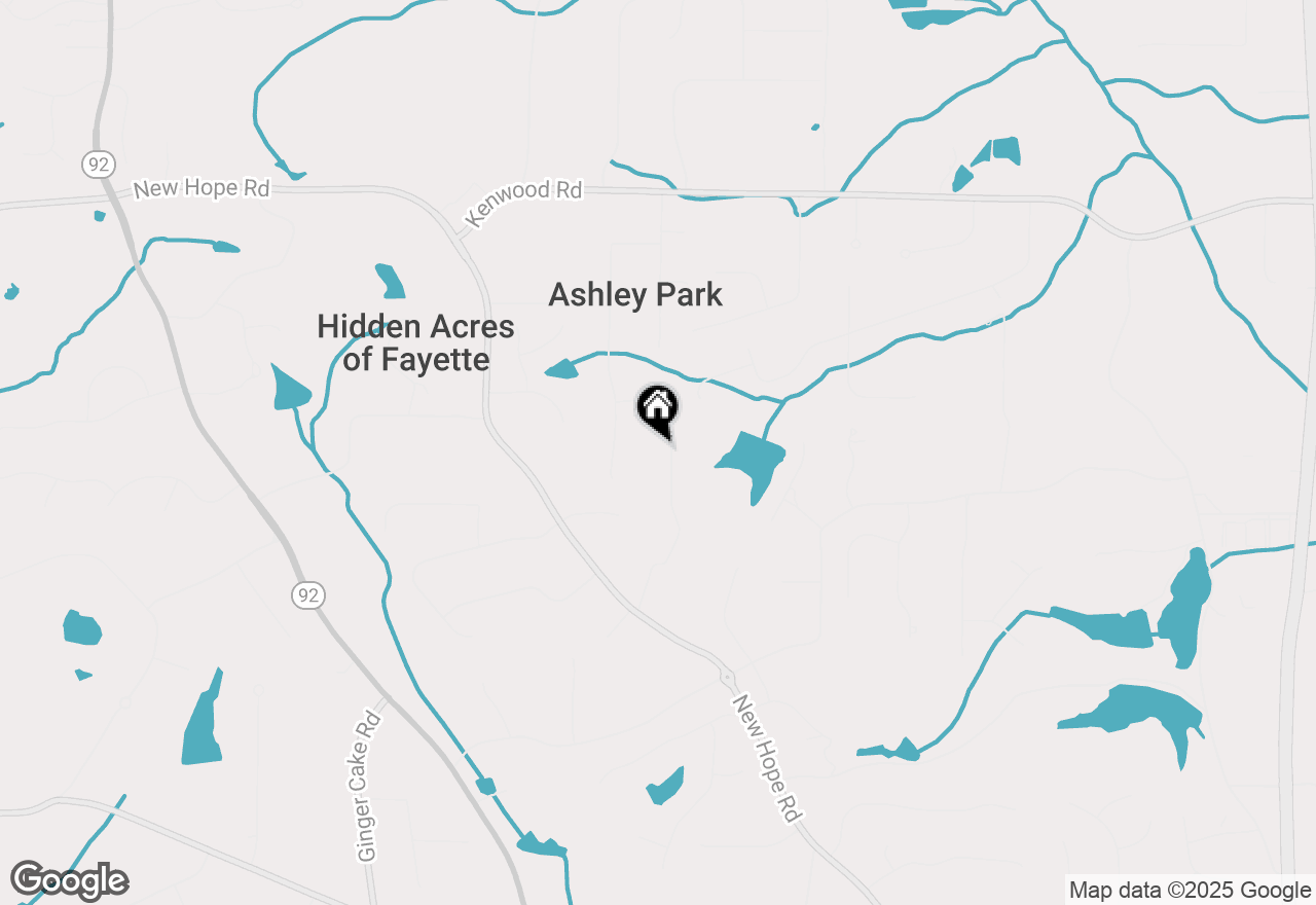 Map of 210 New Oak Ridge Trail, Fayetteville, GA 30214