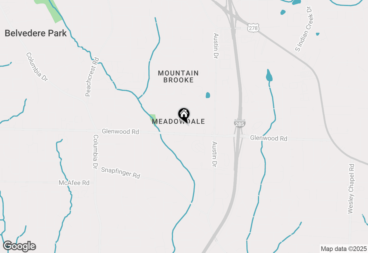 Map of 3693 Larkspur Terrace, Decatur, GA 30032