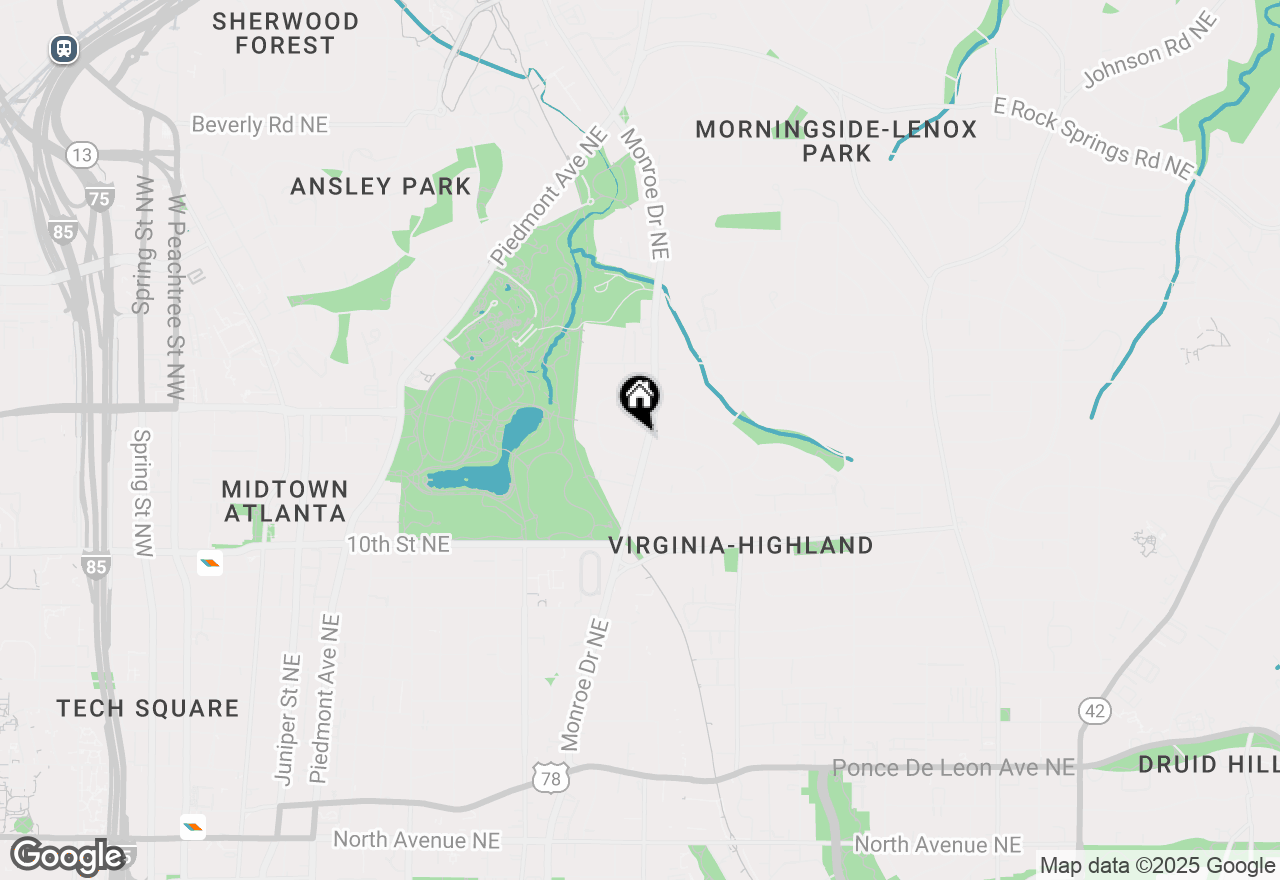 Map of 591 Park Drive Ne, Atlanta, GA 30306