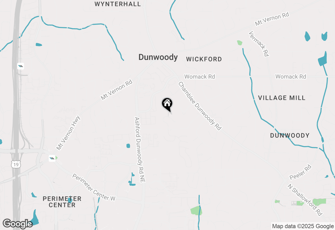 Map of 4832 Valley View Court, Dunwoody, GA 30338