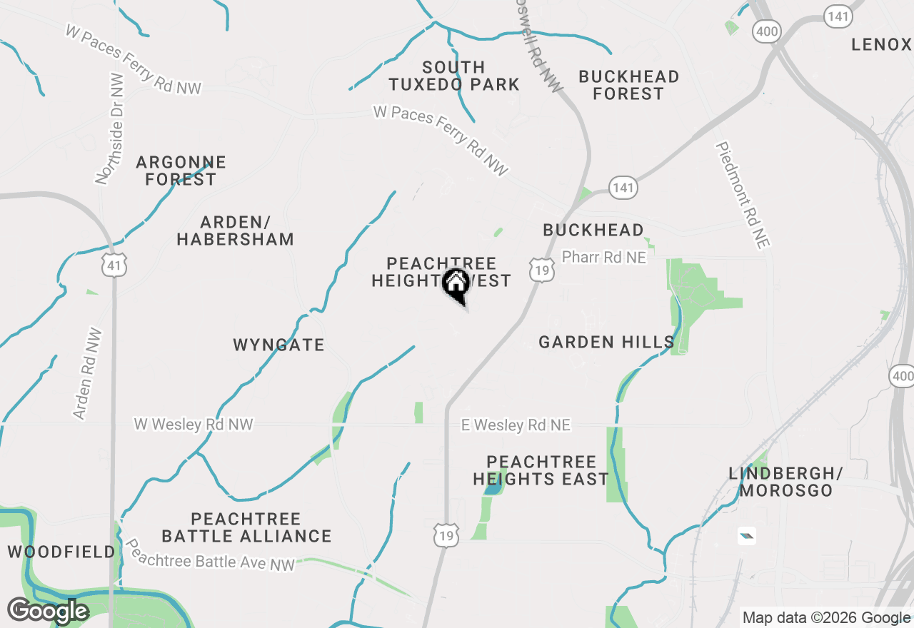 Map of 2870 Pharr Court South Nw #207, Atlanta, GA 30305