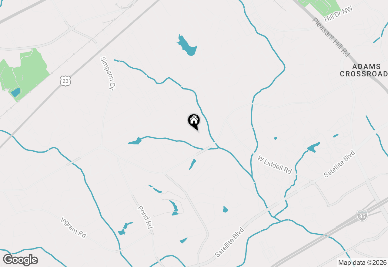 Map of 4288 Centennial Trail, Duluth, GA 30096