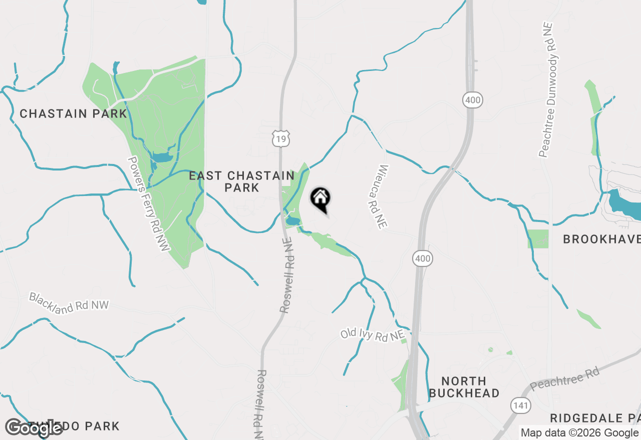 Map of 4001 Haverhill Drive Ne, Atlanta, GA 30342