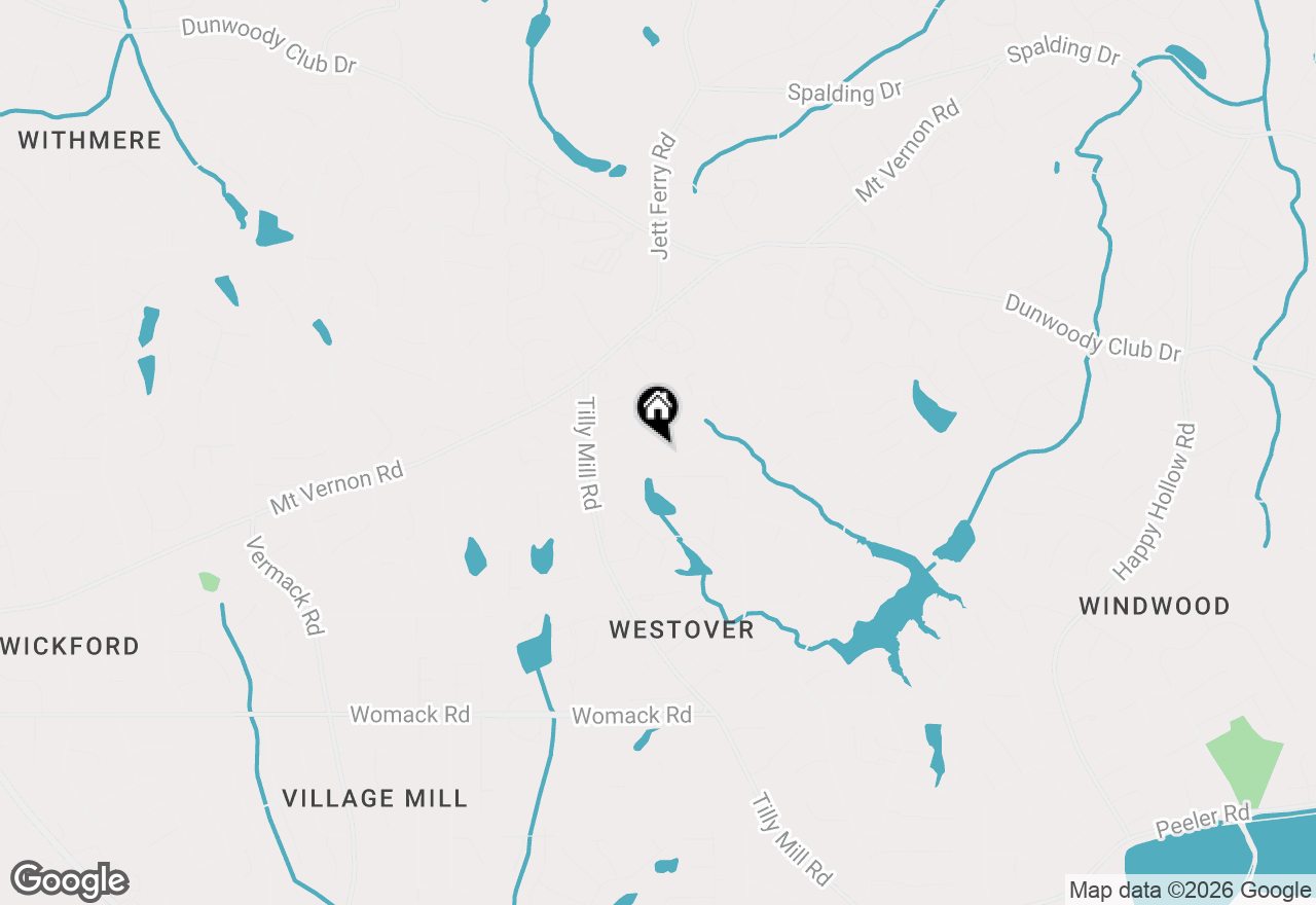Map of 5385 Seaton Way, Dunwoody, GA 30338