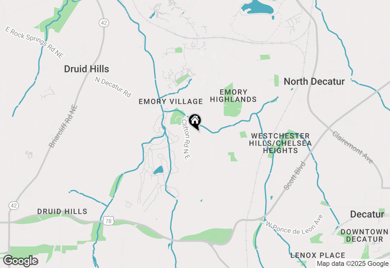 Map of 1811 E Clifton Road Ne, Atlanta, GA 30307