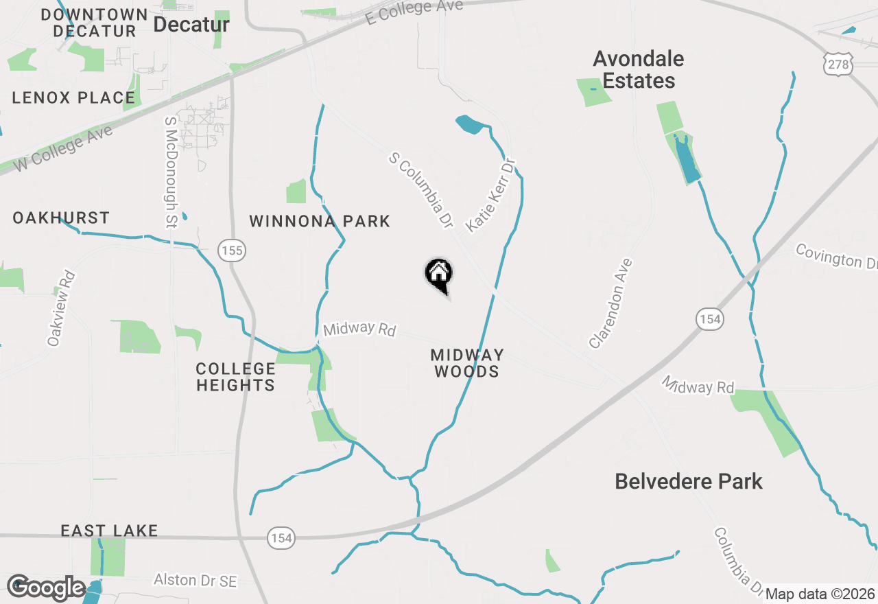 Map of 1207 Conway Road, Decatur, GA 30030