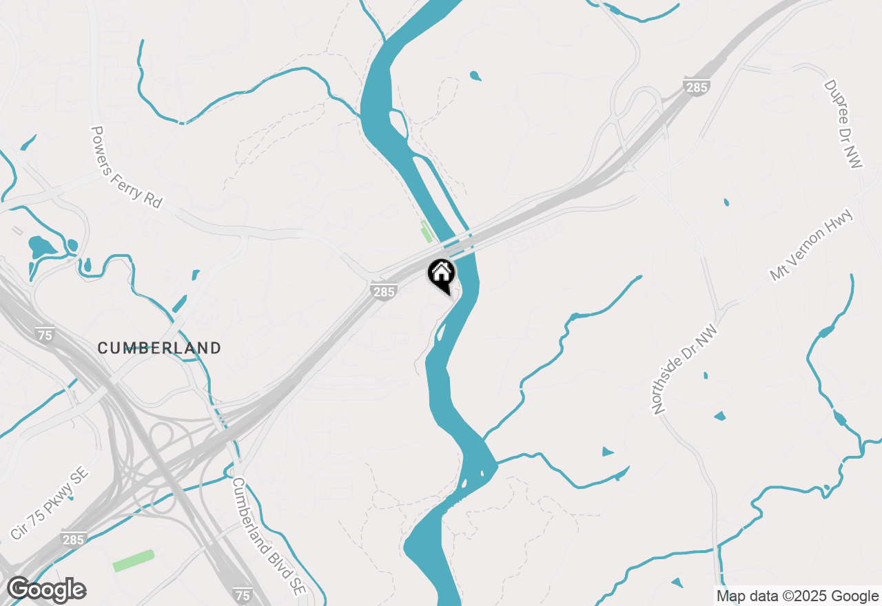 Map of 1057 Riverbend Club Drive, Atlanta, GA 30339
