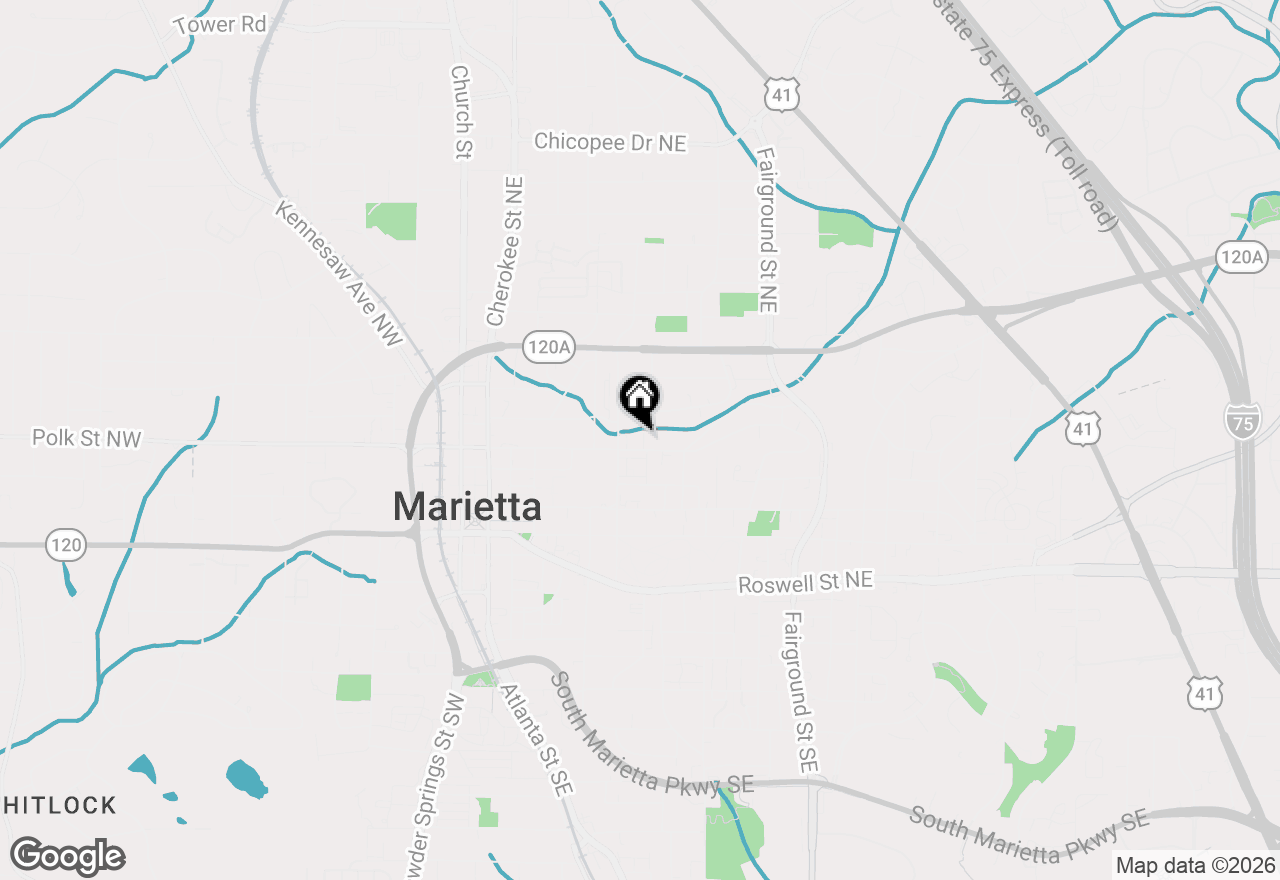 Map of 227 Haverstock Court, Marietta, GA 30060