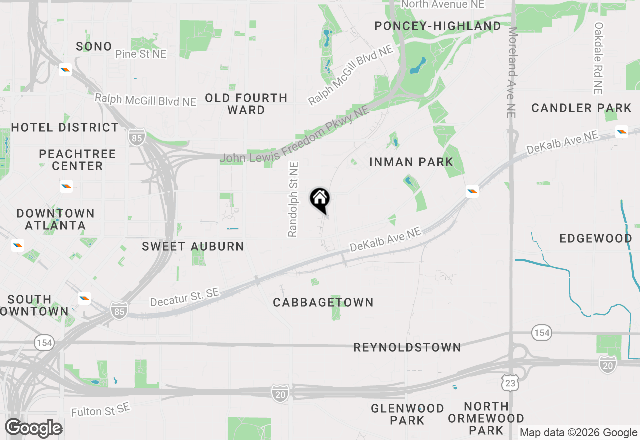 Map of 661 Auburn Avenue Ne #14, Atlanta, GA 30312