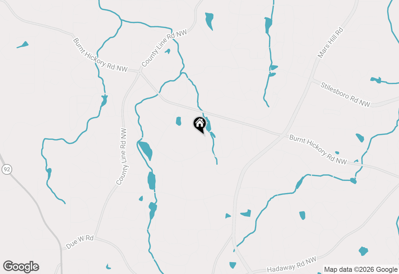 Map of 1402 Downington View Nw, Acworth, GA 30101
